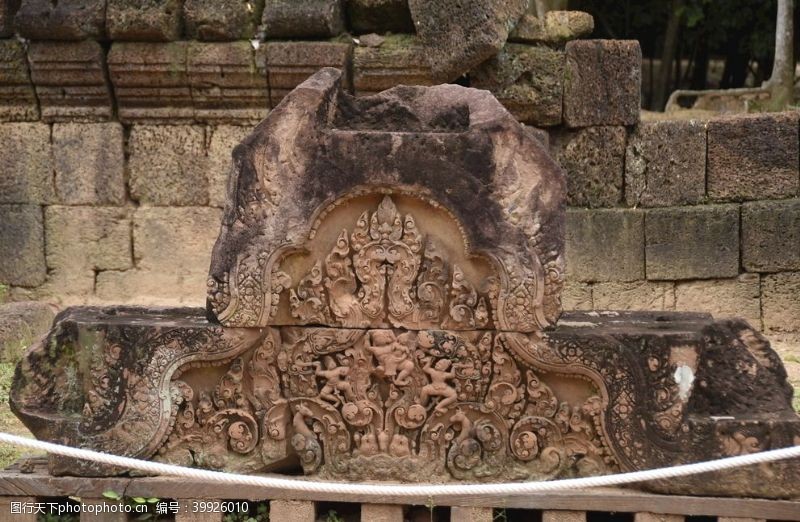 柬埔寨吴哥石刻图片