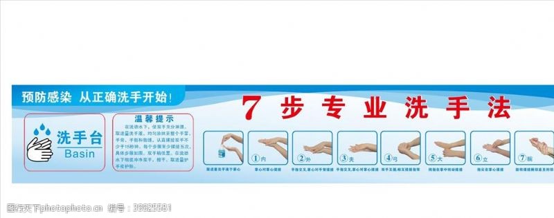 7步洗手法预防感染从正确洗手开始图片