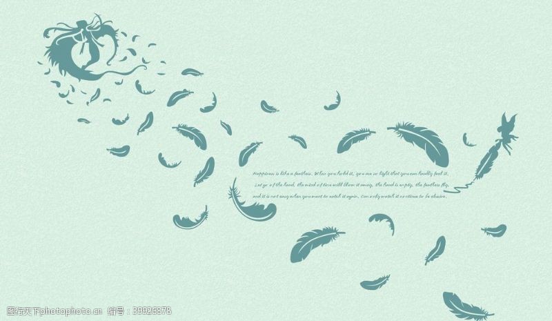 硅藻泥广告羽毛英文飘落的羽毛图片