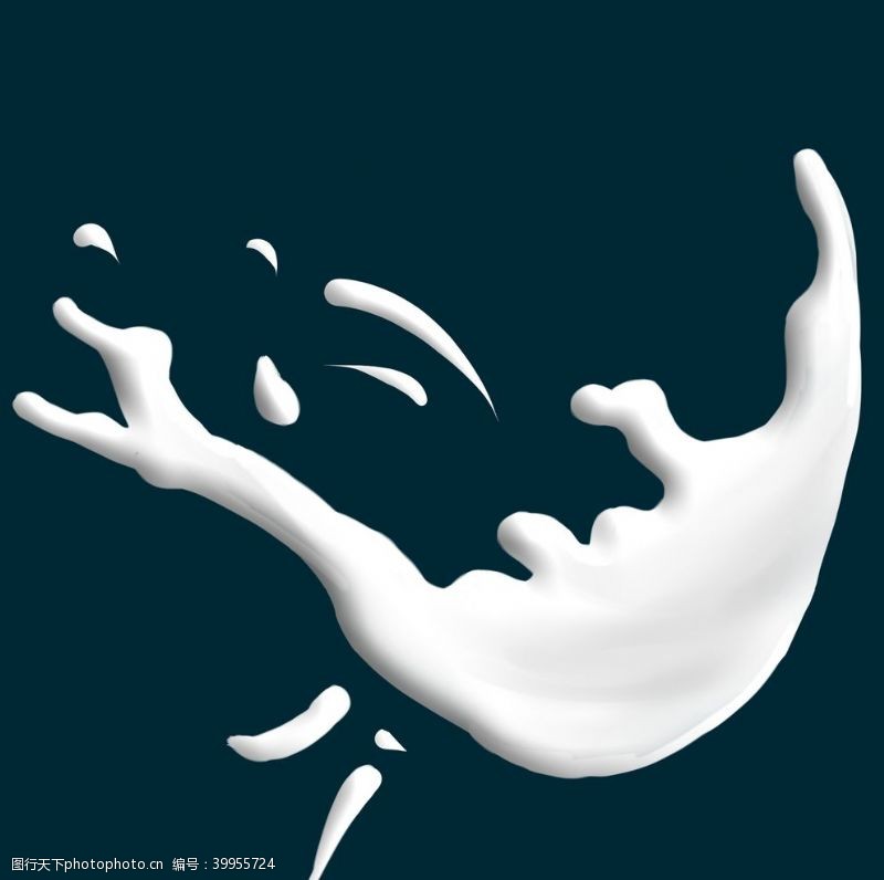奶泡飞溅牛奶图片