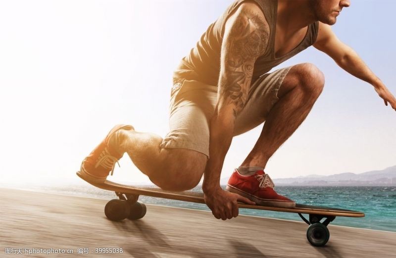 休闲运动鞋滑板运动图片