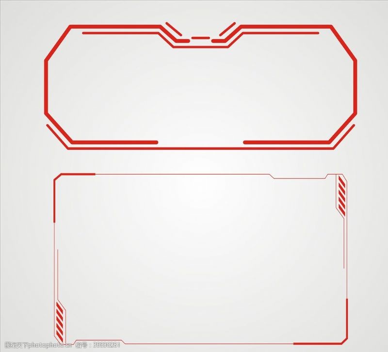 科技感边框边框元素图片