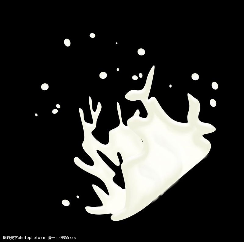 飞溅的牛奶牛奶素材图片