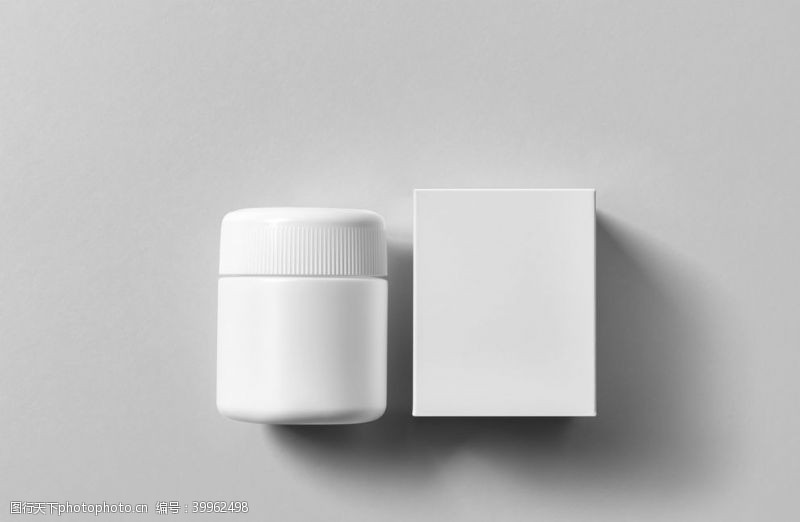 药瓶效果图药品盒子样机图片