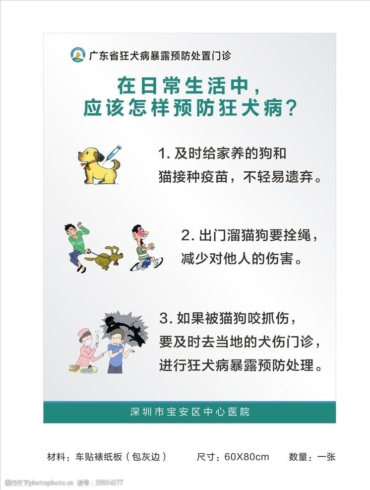 预防狂犬病制度牌日常生活犬伤图片