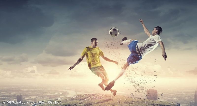 足球创意足球运动图片