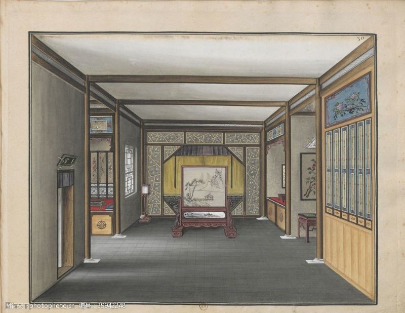 宫殿古代室内图片