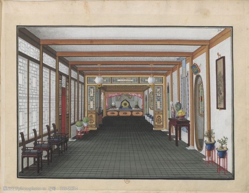 宫殿古代室内图片