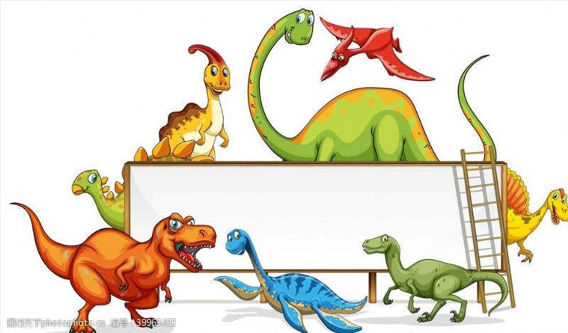 动物表演卡通恐龙图片