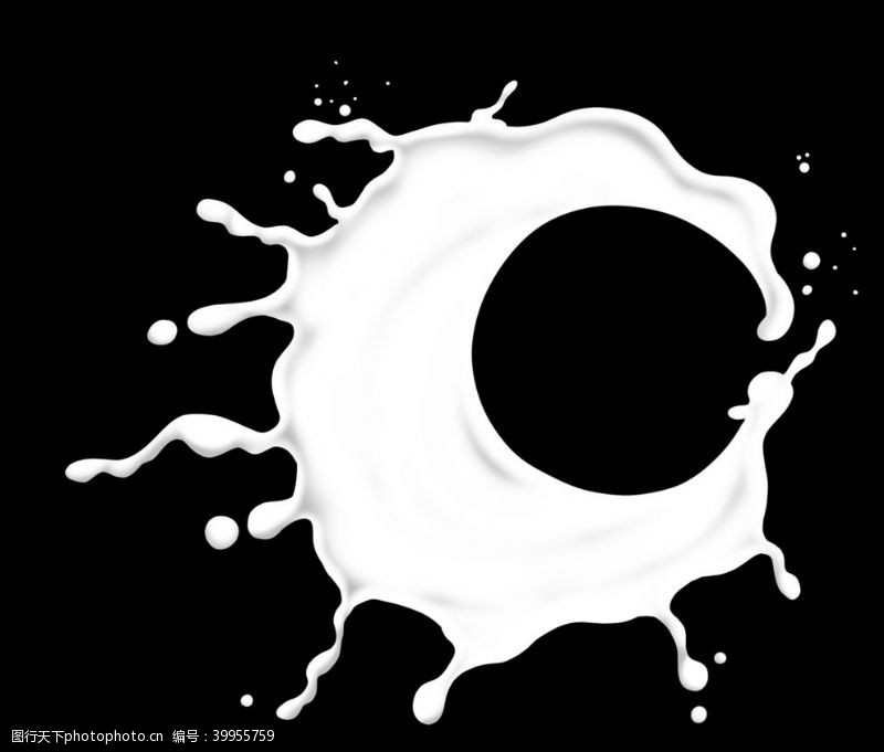 飞溅的牛奶牛奶飞溅图片