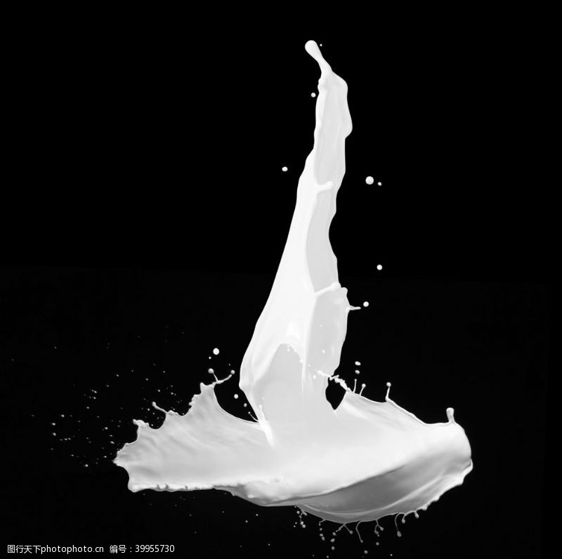 奶泡牛奶奶花素材图片