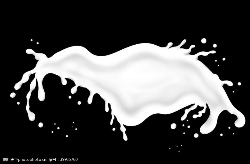 飞溅的牛奶牛奶奶花图片