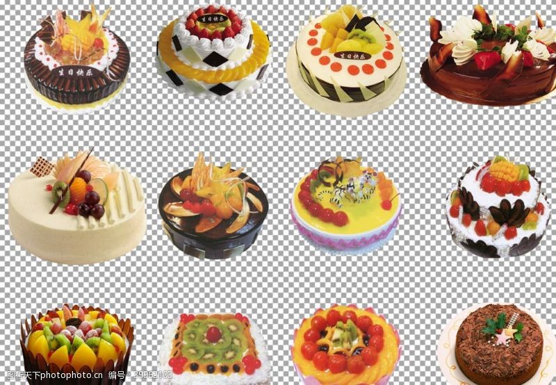 水果活动生日蛋糕图片