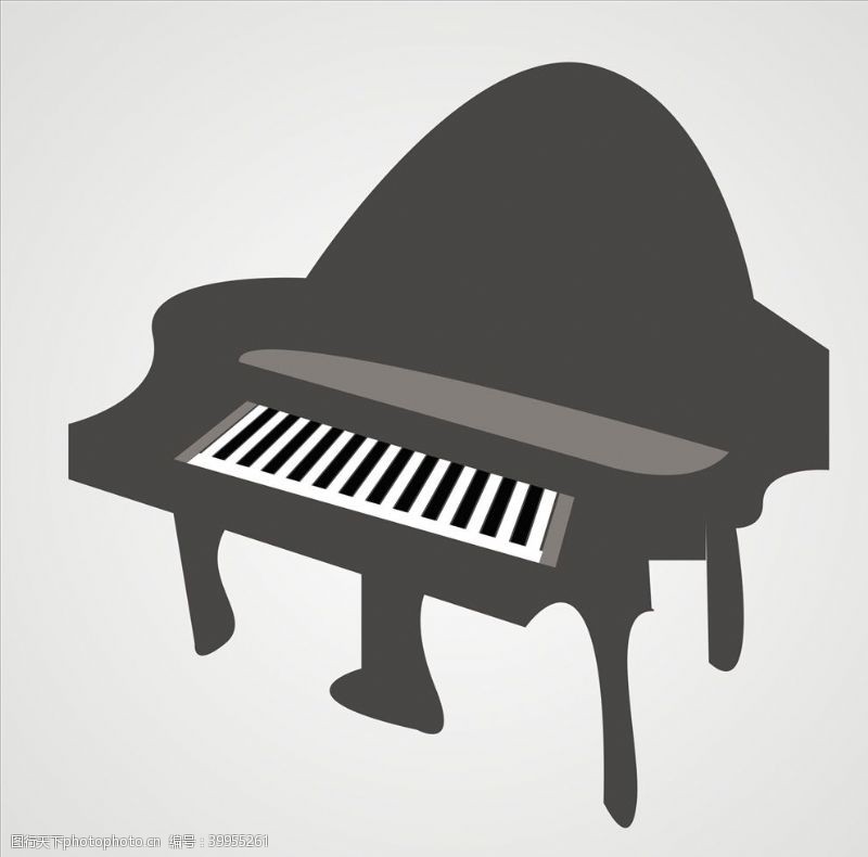 音乐艺术矢量钢琴图片