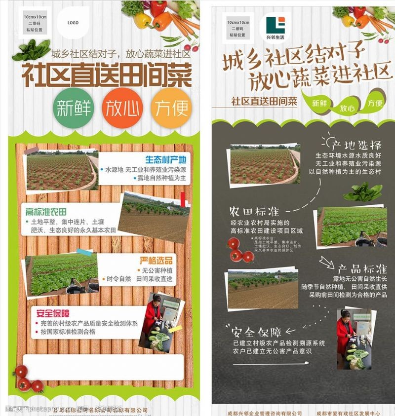 x展架模板蔬菜贩卖海报图片