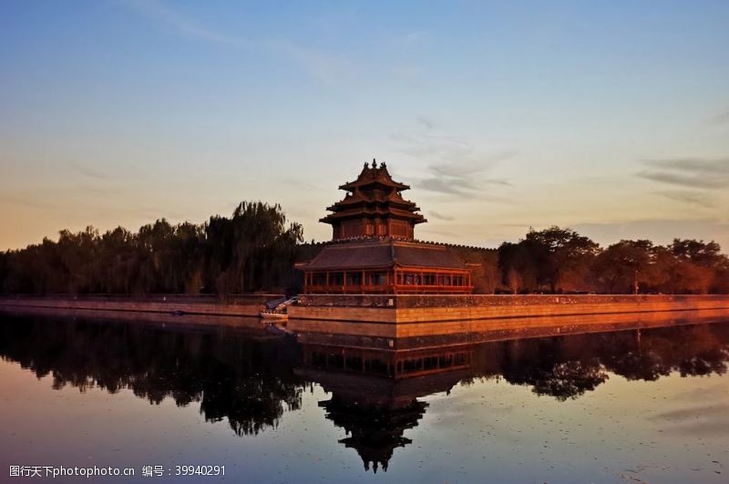 童话北京紫禁城故宫博物馆角楼图片