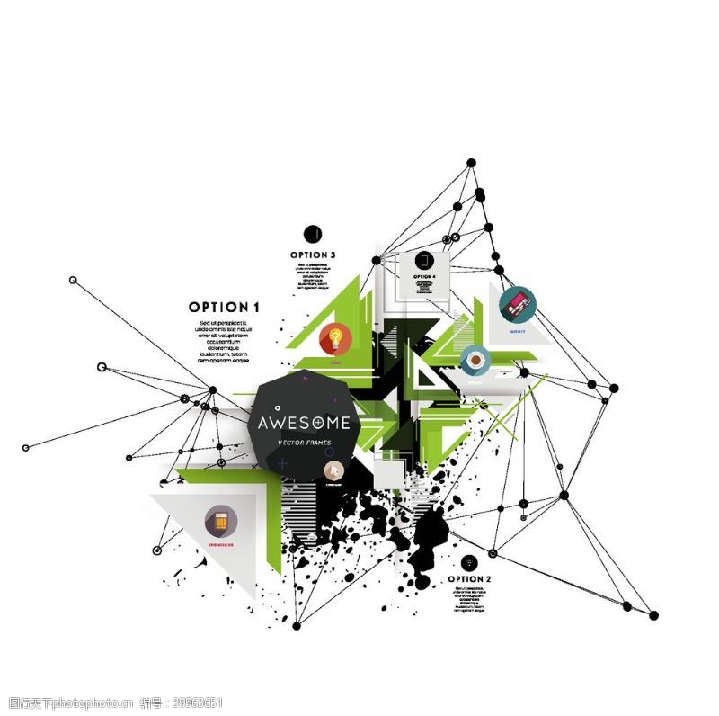 商务金融潮流元素图表信息图片