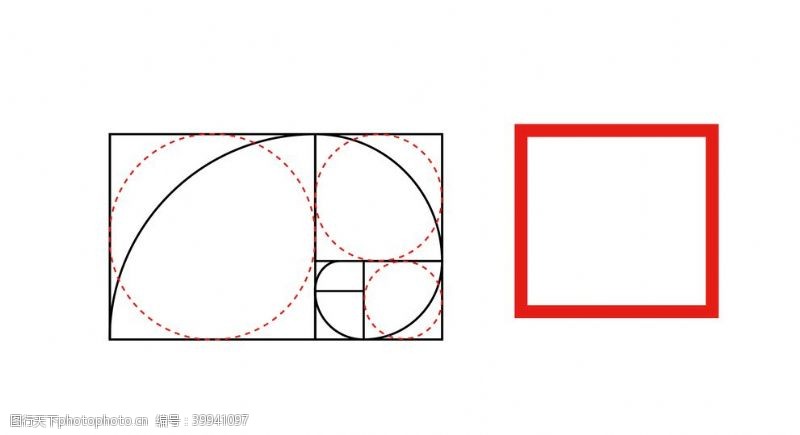 比分黄金比例分割图形图片