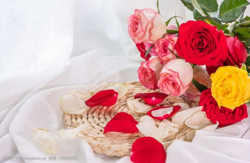 花束装饰玫瑰花束图片