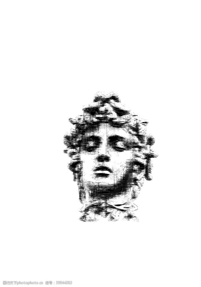 罗马雕塑头像图片
