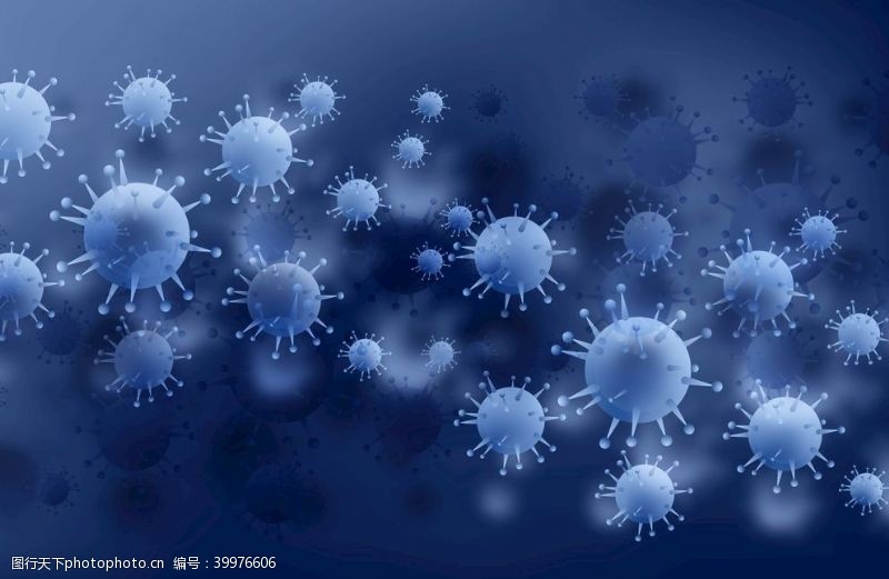 科普病毒细菌带口罩图片