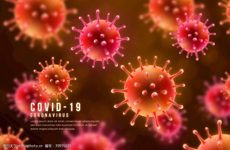 医院宣传病毒细菌带口罩图片