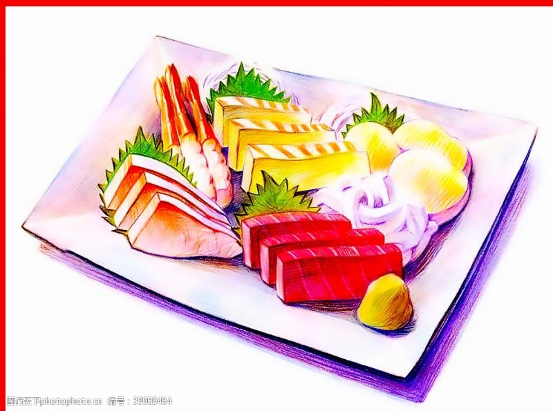 热狗食品插画甜品糕点图片