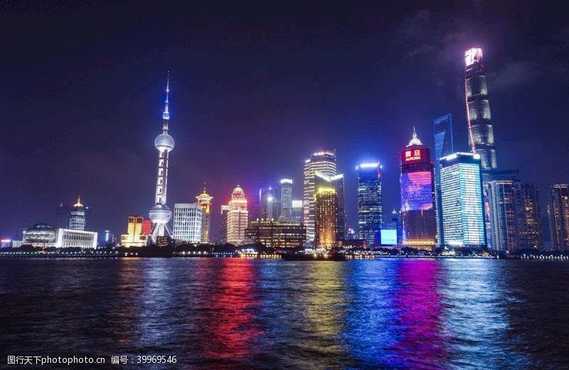 上海旅游城市夜景图片