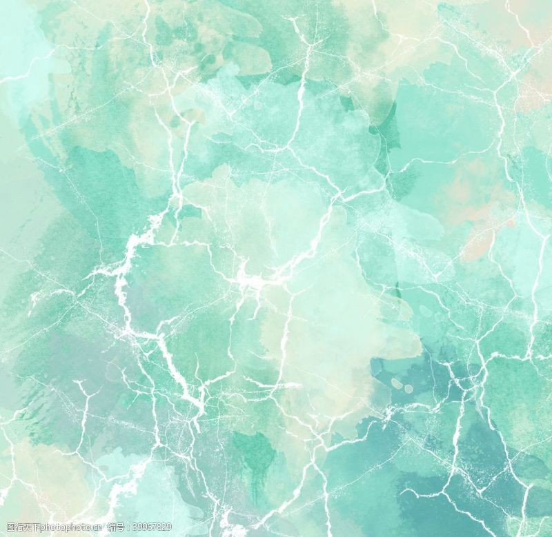 白色山水元素翡翠绿大理石背景图片