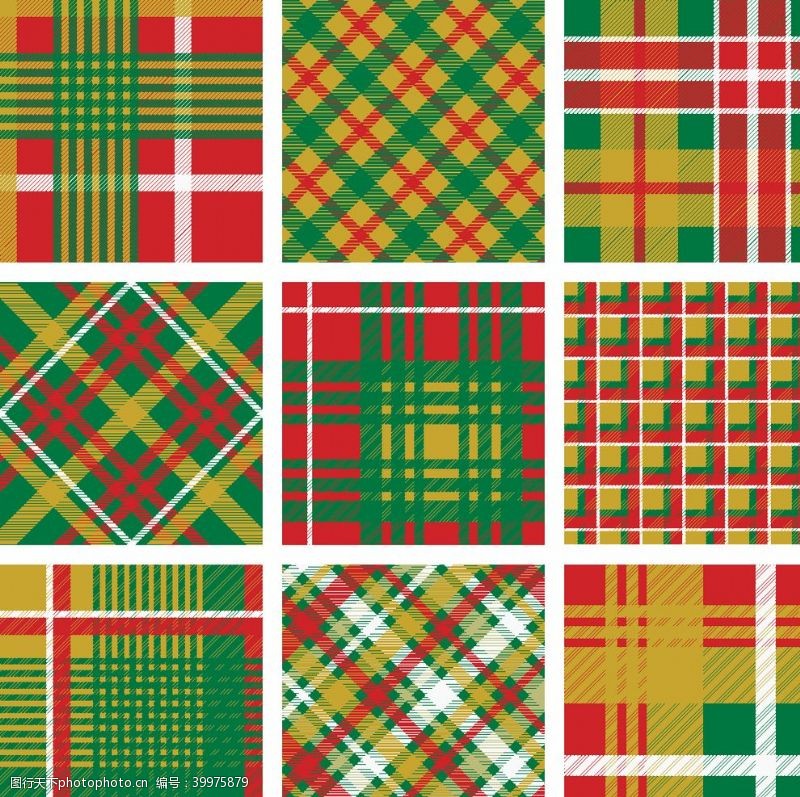 苏格兰格子格子布料图案图片