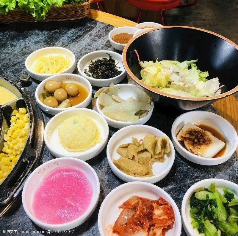五羊韩式烤肉小菜图片