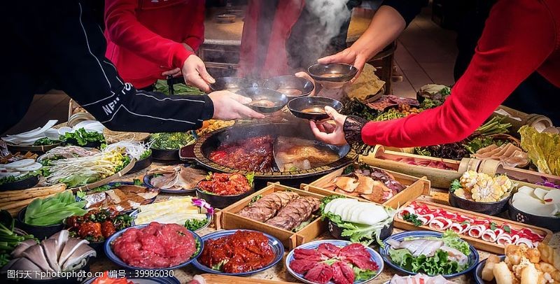 雪花牛肉老火锅图片