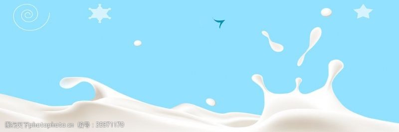 小龙虾设计牛奶图片