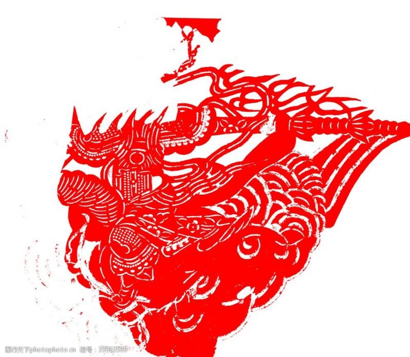 中华传统节日皮影剪纸图片