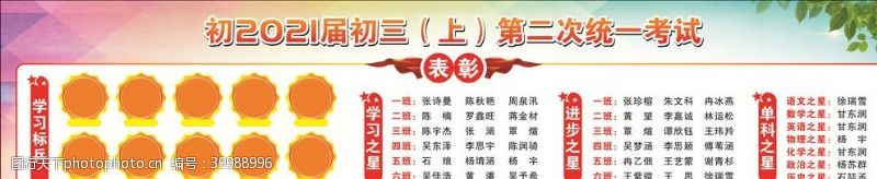 学生读书宣传荣誉墙图片