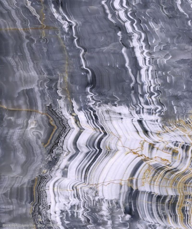 白色山水元素直纹蓝玉大理石图片