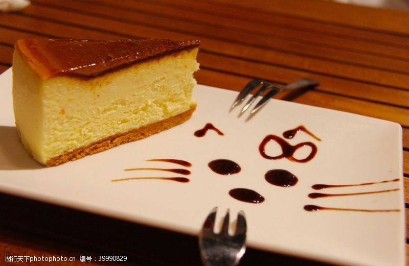 餐饮折页蛋糕图片