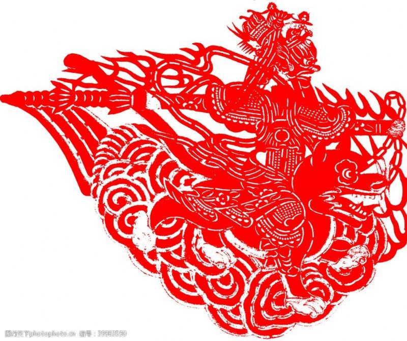 中华传统皮影剪纸图片