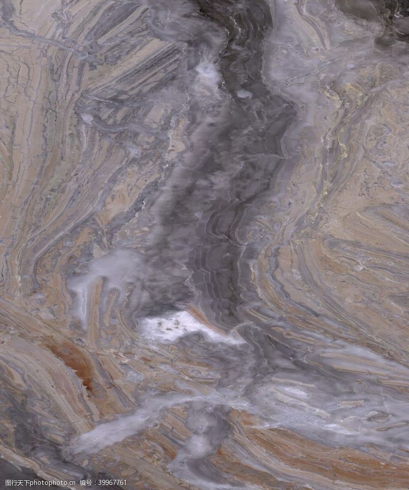 白色山水元素威尼斯棕大理石图片