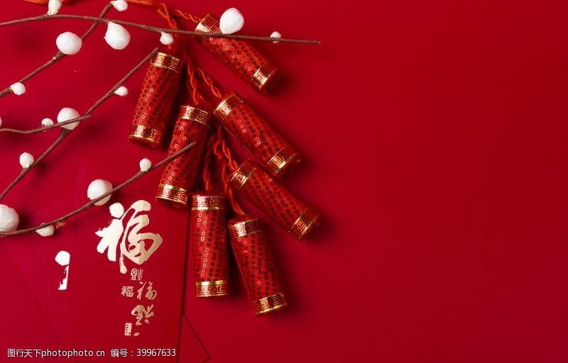 喜庆背景素材新年红色背景图片