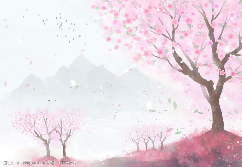 春天活动素材樱花图片