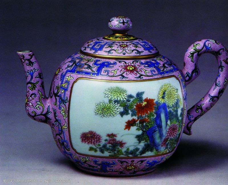古典茶壶瓷器图片