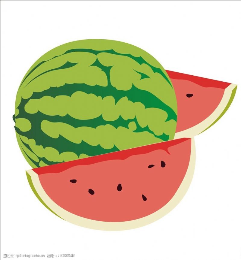 水果卡通矢量西瓜图片