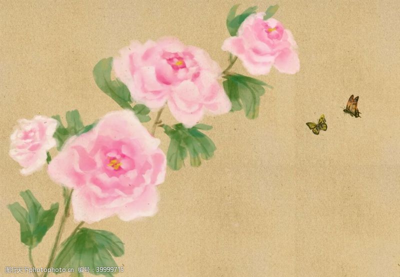 春天背景墙手绘樱花图片