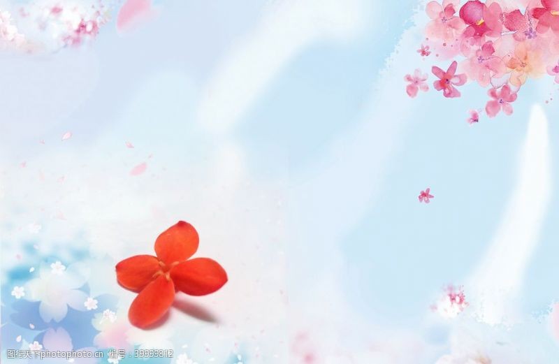桃花节手绘樱花图片