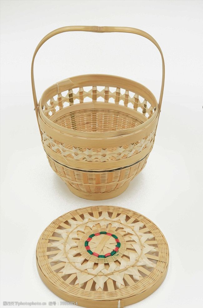 传统工艺竹编篮图片