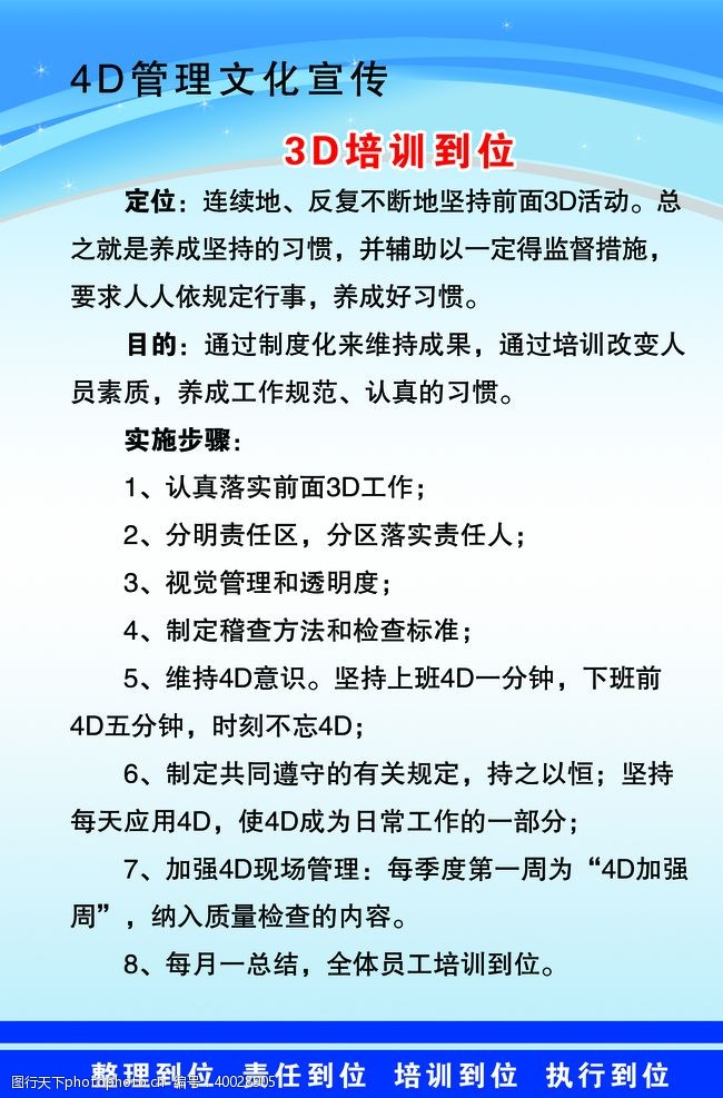 食堂文化宣传3D培训到位图片