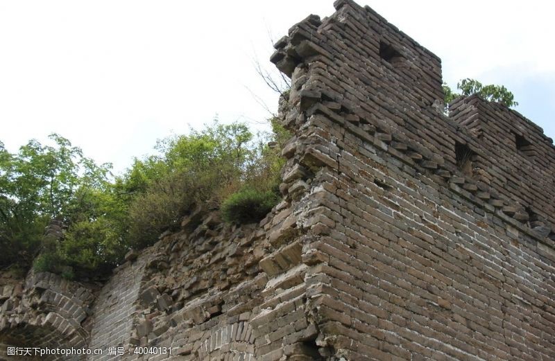 野游长城风景图片