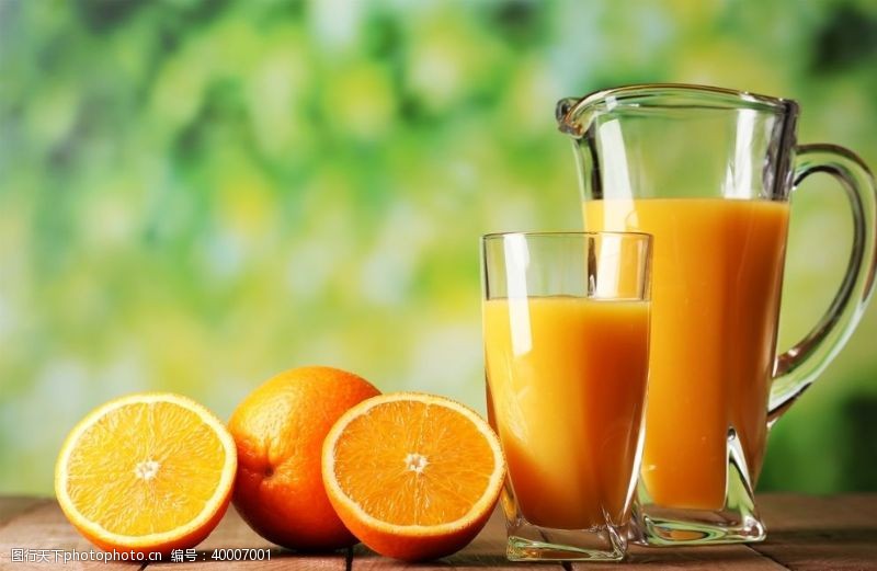 冰镇柠檬汁橙子橙汁图片