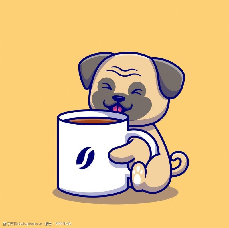 斑点狗狗动物卡通图片